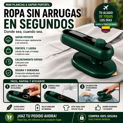 ⚡️PROMOCION DE LANZAMIENTO🚨 - PLANCHA A VAPOR DESINFECTANTE ULTRA RÁPIDA